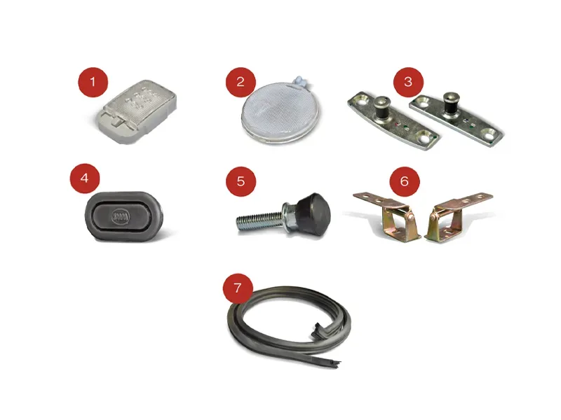 อะไหล่หลังคาเหล็กรถกระบะ